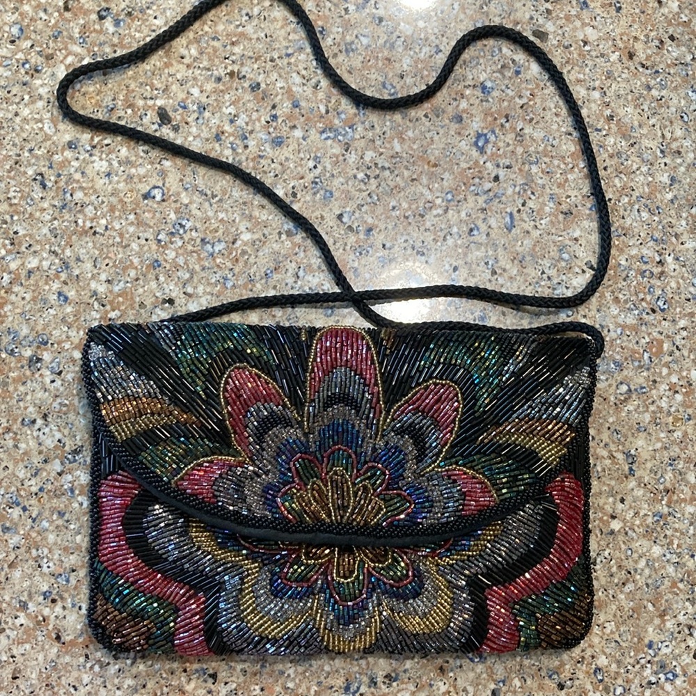 Andre Cellini 80s beaded evening purse